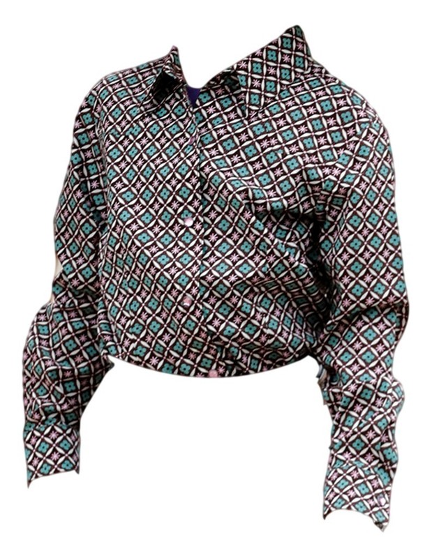 Cruel Girl Western Shirt Girls L/S Printed S Multi-Color CTW8040006