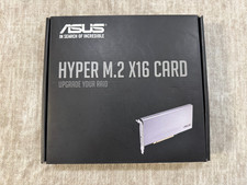 ASUS Hyper M.2 x16 Card   Open Box / New   Supports 4  NVMe   PCIe x16