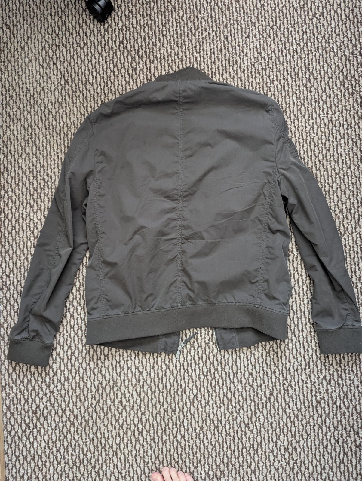 Allsaints “UDAN” Patchwork Bomber Jacket Zip Cott… - image 6