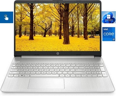 HP 15.6'' Touch FHD Laptop, Intel 4-Core i7 CPU, 8GB RAM, 1TB NVMe SSD, Win 11