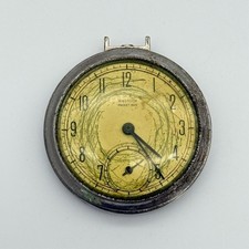 Vintage WESTCLOX Pocket Ben Pocket Watch, Silver Tone, Missing Crown - For Parts
