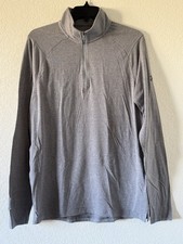 UNDER ARMOUR LOOSE MENS 1/4 ZIP TRAINING/ATHLETIC TOP SMALL NWT GRAY LOGO