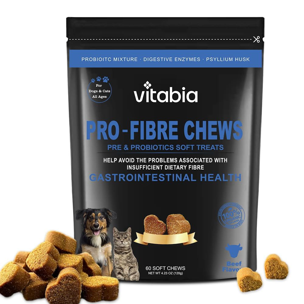 Pro Fibre For Dogs and Cats Natural Fibre Supplement Dog Cat