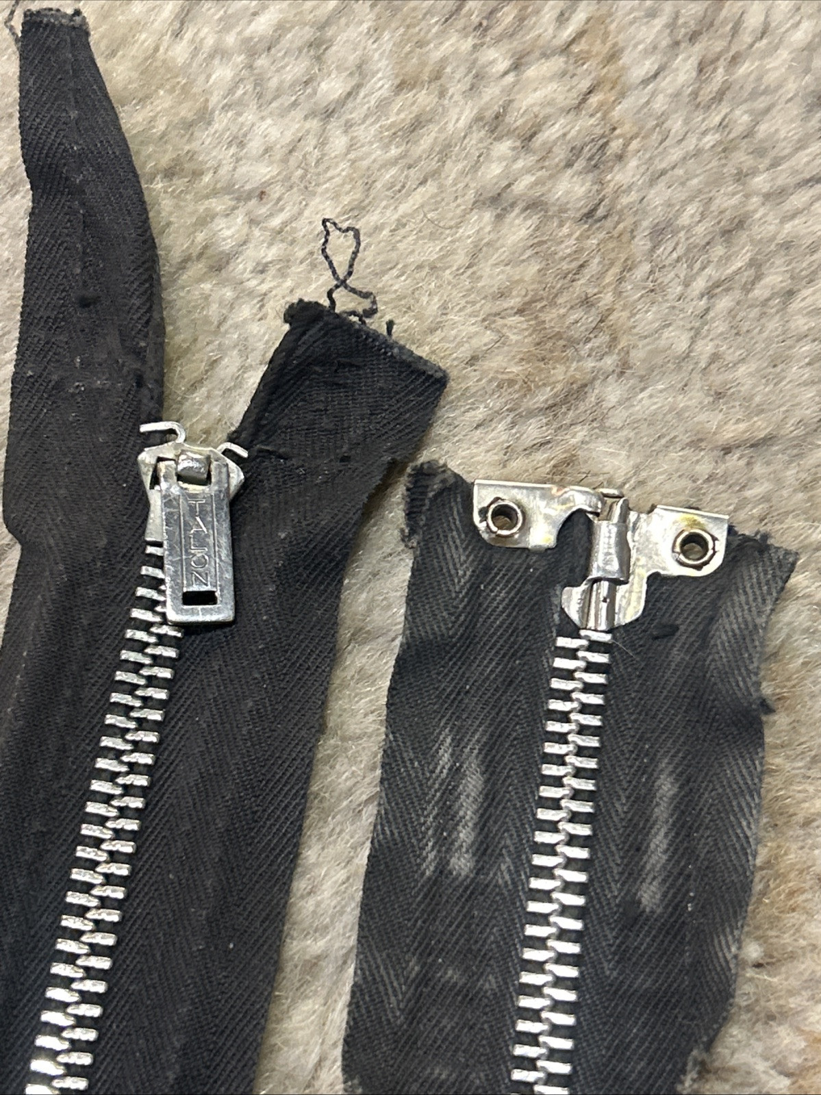 Vintage Original 1930's Talon Grommet 17” Metal Jacket Separating