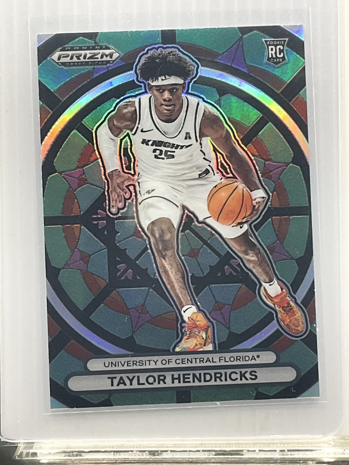 2023 Panini Prizm Draft Picks #9 Taylor Hendricks Stained Glass - RC - 16810