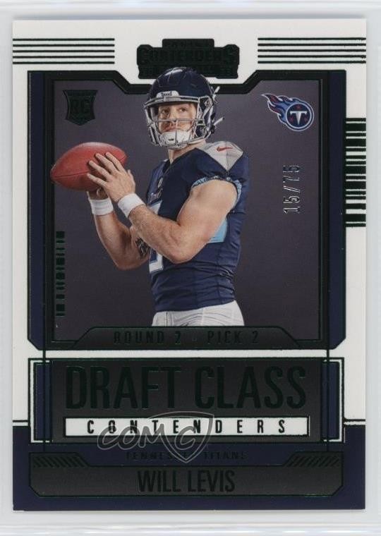 2023 Panini Contenders Draft Class Green 15/75 Will Levis #25 Rookie RC o8g
