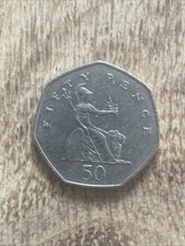 2001 BUNC 50p Britannia Fifty Pence Coin Brilliant 
