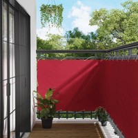 Balkonsichtschutz 110 X 200 Cm Oxford-Stoff Rechteckig Rot