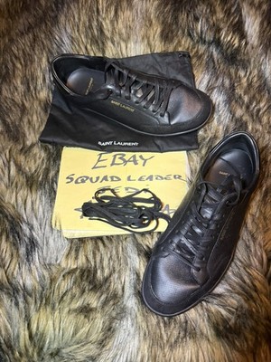 YSL Saint Laurent Court Classic men's Perforated Italy Leather EU 45 US 12 $750