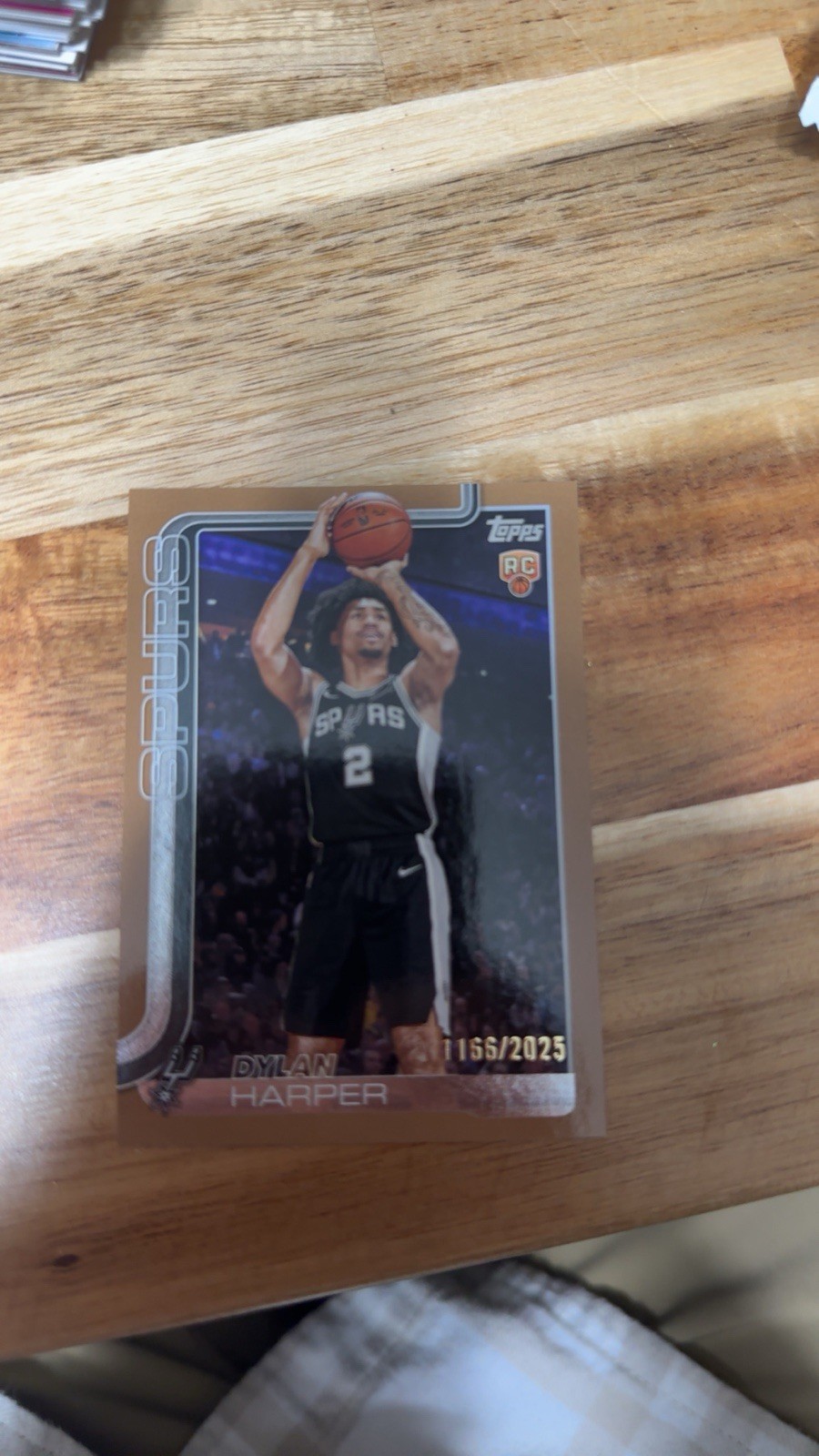 2025-26 Topps Dylan Harper #202 Gold /2025 Rookie RC