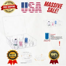 Durable Clear Thread Storage Box for 30 Tall Spools - Perfect for Sewing Classes