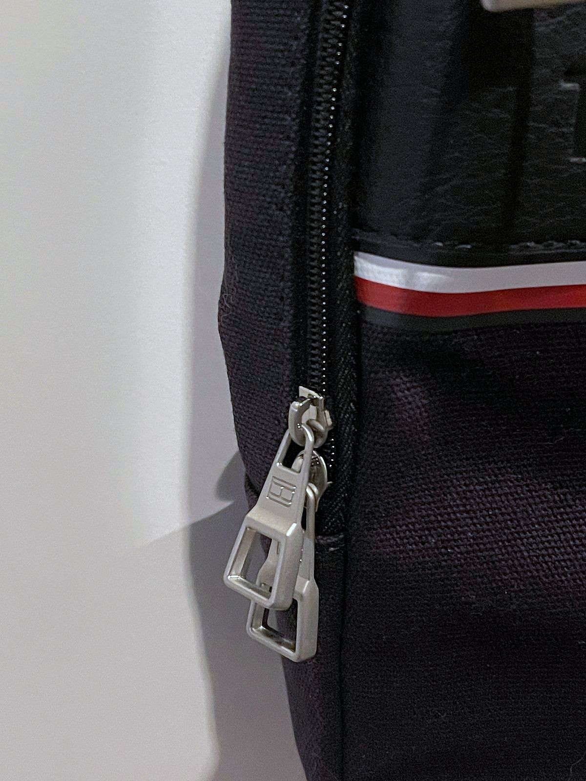 RARE NWT Tommy Hilfiger Crossbody Sling BACKPACK Navy Blue LOGO CANVAS Bag image 5