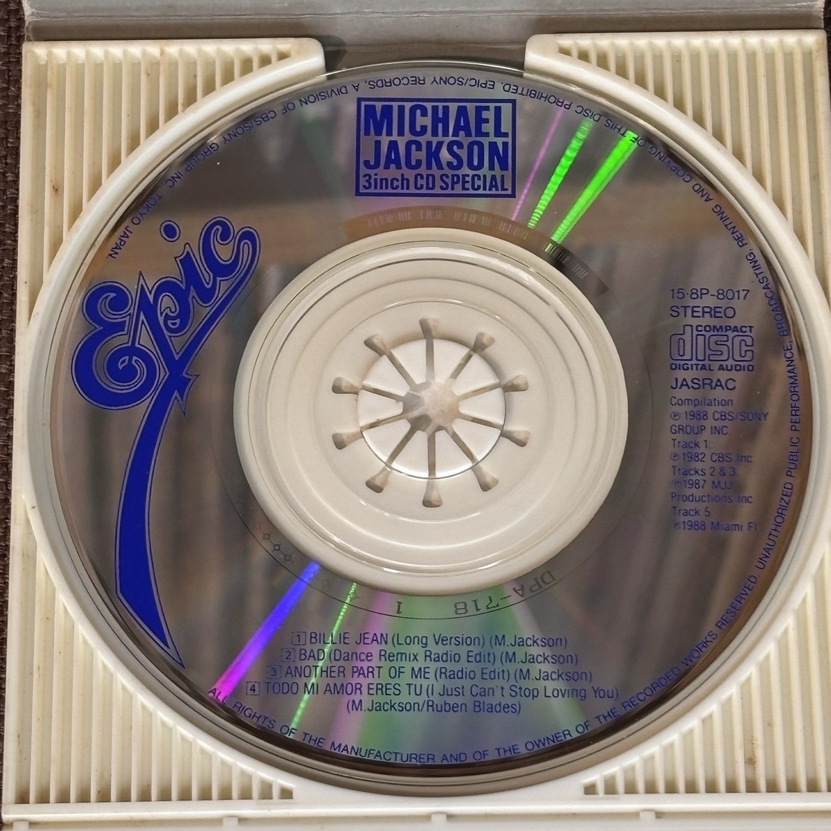 MICHAEL JACKSON 3inch CD Special JAPAN 3