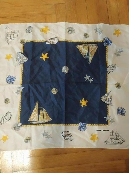 Women Gerry Weber Scarf Navy Silk One size
