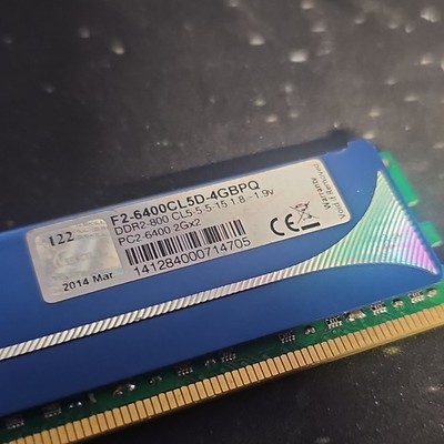G.SKILL 4GB DDR2 DIMM PC2-6400 240-Pin F2-6400CL5D-4GBPQ