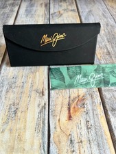 Maui Jim Small Trifold Eyeglasses Case Black w/ Sealed Cleaning Cloth Magnetic