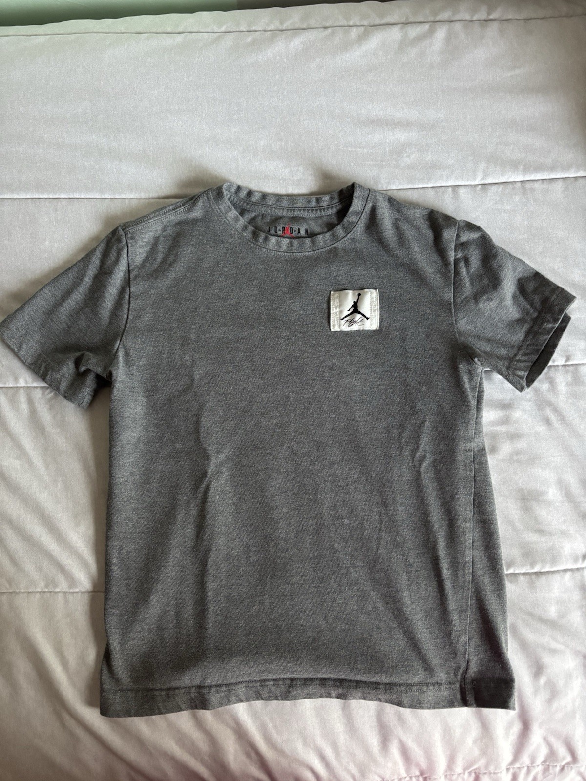 Nike Air Jordan T Shirt Size Large Youth Boys Gray