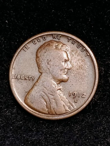1912 S ~ LINCOLN WHEAT CENT ~ CH VG