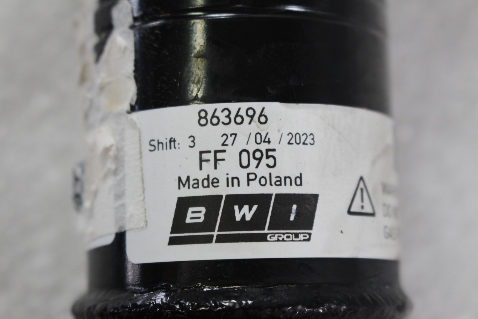 Ferrari 296 GTB, Front Shock Absorber w/Lift, Damaged Cut Wire, Used, P/N 863696