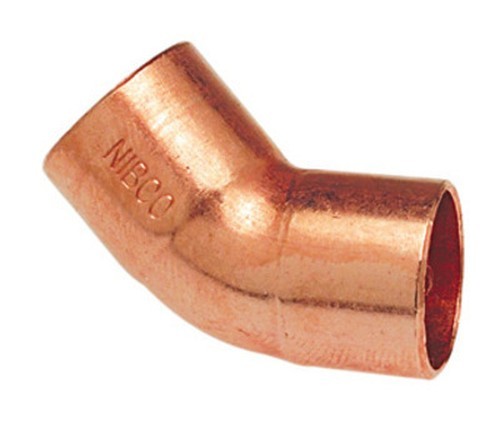 NIBCO 039923311023 Wrot Copper Elbow 3/4" OD 45∞ Connection