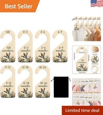 Wooden Mallard Duck Closet Dividers Set of 8 – Organize Baby Clothes Like a Pro