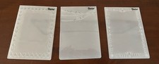 Lot of 3 Darice Embossing Essentials Folder Birds Flowers Shapes