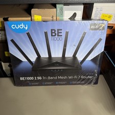 Cudy BE11000 2.5G Tri-Band Mesh Wi-Fi 7 Router 10 Gbps 4 Port 11000Mbps WR11000