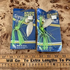 Vintage Old School 3/8 oz Spinnerbaits New In Package Major Mike’s Rare