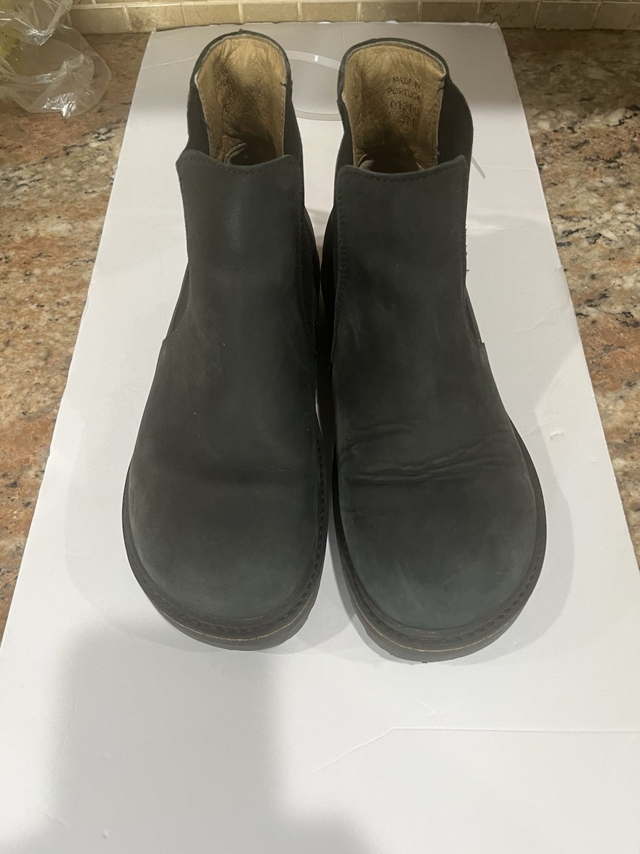 Birkenstock Stalon Chelsea Boot Black Nubuck Leather. Sz 6  display picture 1