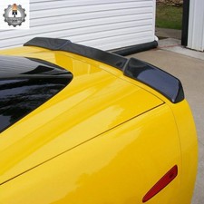 Rear Trunk Lid Spoiler Wing For 05-13 Chevrolet Corvette C6 Carbon Fiber Color