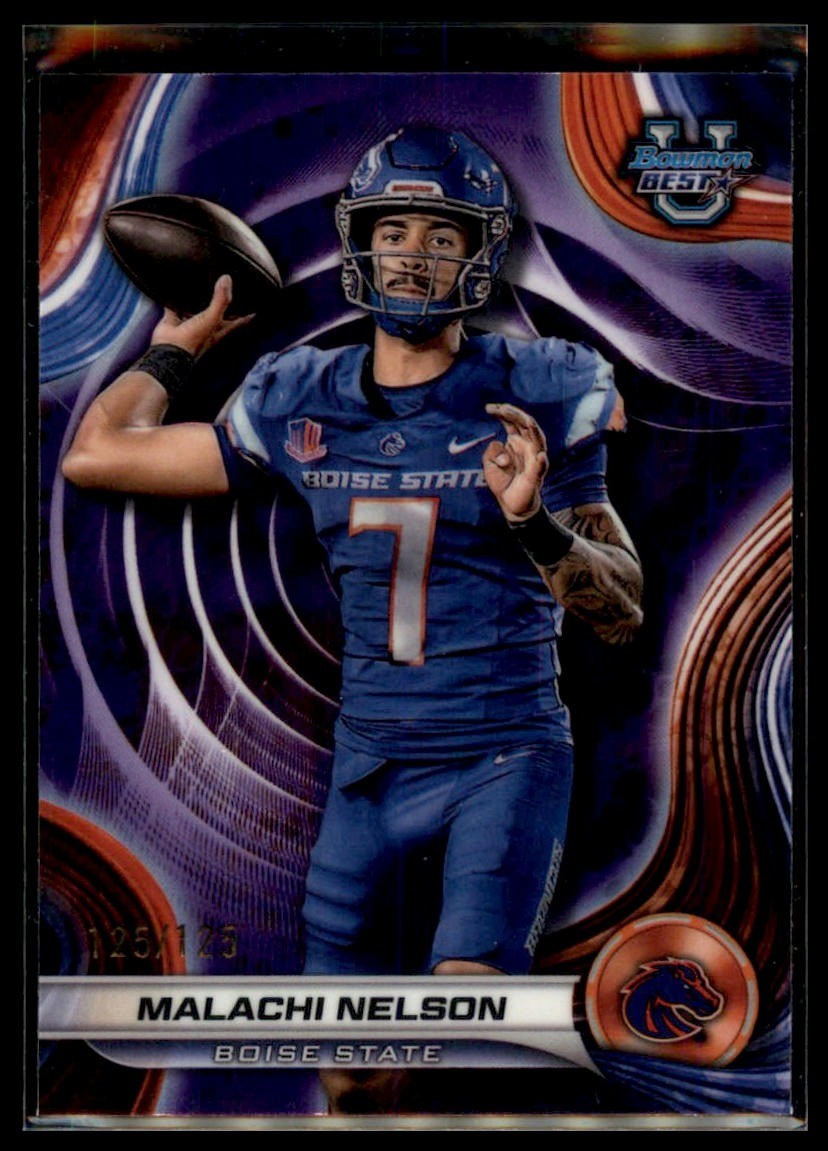 2024 Bowman University Best #98 Malachi Nelson Purple Refractor #/125