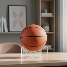 Crystal Clear Acrylic Display Stands for Basketballs, Footballs Memorabilia