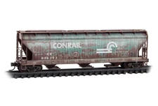 Conrail ex-PC ex-NYC 3-bay Covered Hopper Micro-Trains MTL #094 44 960 N Scale