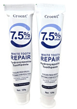 CROENT 7.5 nHAP White Tooth Repair Hydroxyapatite Toothpaste, 120g, 2 Pack