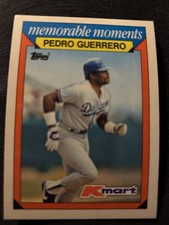 1988 Topps Kmart Memorable Moments - Pedro Guerrero #11