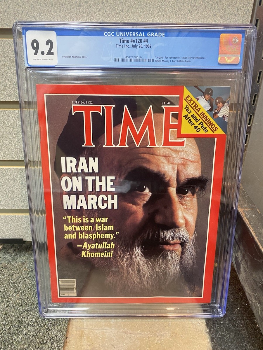 Ayatullah Khomeini Time Magazine CGC 9.2 Newsstand 7/26/1982 Iran