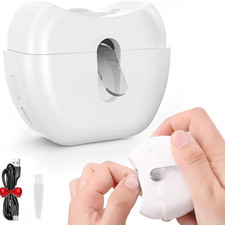 Automatic Electric Toe Nail Clippers w/ LED Light USB Rechargeable Nail Trimmer