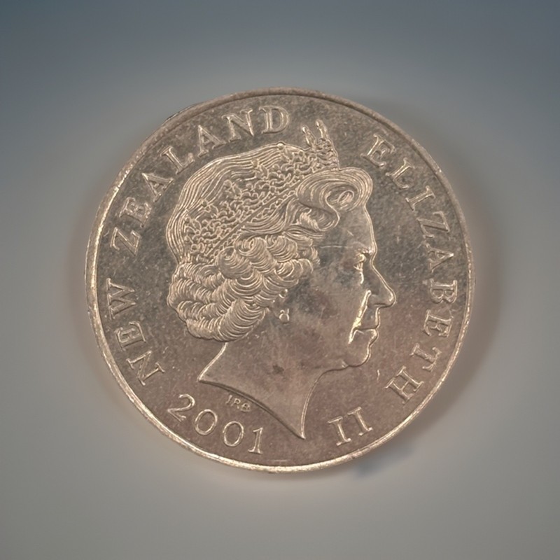 NEW ZEALAND - 50 Cents - Elizabeth II 2001 