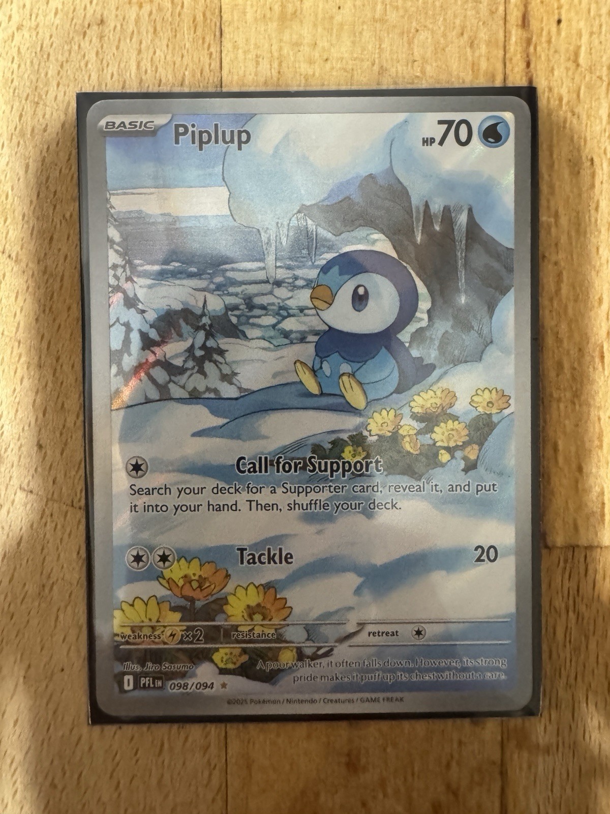 Pokemon TCG Piplup Illustration Rare 098/094 Near Mint Phantasmal Flames 🔥