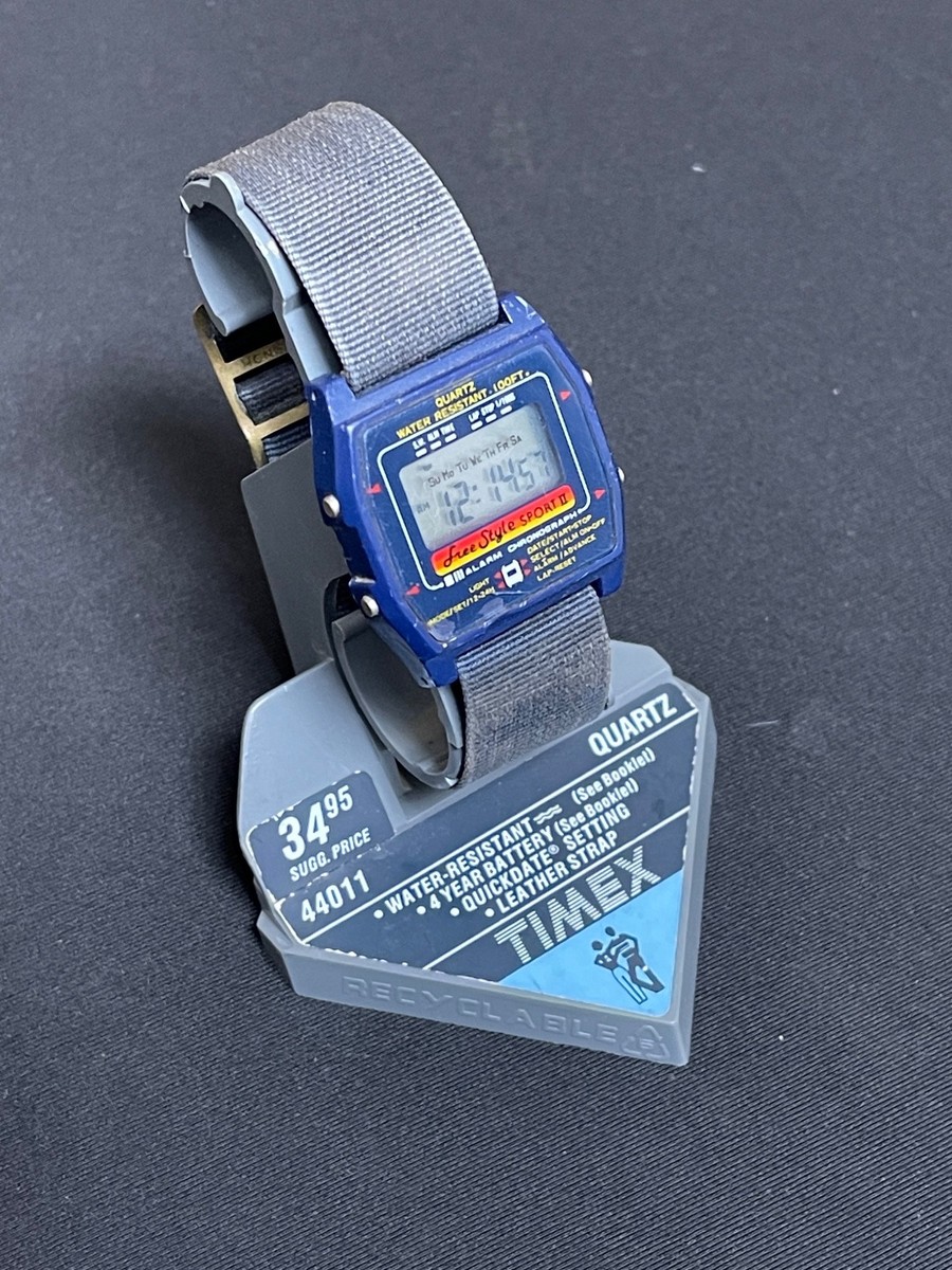 Vintage 80s Shark All Sport II Freestyle Watch New Battery | eBay