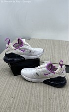 Nike Air Max 270 GS White Black Fuchsia Shoes...