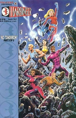 Harbinger #37 VF; Valiant | w/Bag+Board