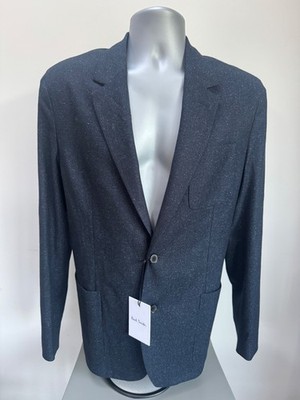 Paul Smith Herren Blau Blazer Schurwollmischung UK38 & UK40 Größen Neu mit Etikett UVP 495£