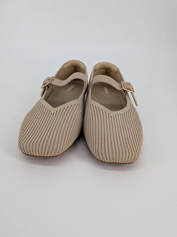 Vivaia Margot Pisos Mary Jane Puntera Cuadrada Almendra 35 Mujer Ballet Clásico Foto 4 de 4