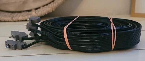 Bose 20ft Acoustimass Ribbon Cable 5 Surround Speaker RCA to Bare Wire Black 20’