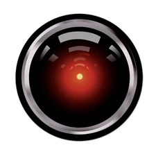 2001: A Space Odyssey Hal Eye 12" Round Mousepad
