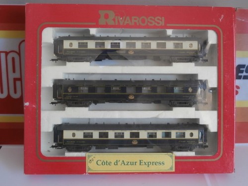 SNCF COFFRET DE 3 VOITURES CIWL COTE D'AZUR EXPRESS RIVAROSSI Ref 2610 | Condition: Occasion