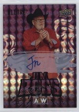 2024 Upper Deck Allure AEW SP Purple Diamond 4/10 Jim Ross #107 Auto HOF tr0