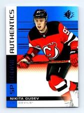 #124 2019-20 SP Rookie Authentics BLUE Nikita Gusev RC New Jersey Devils