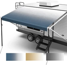 4-Ply RV Awning Replacement Fabric Waterproof UV Block Vinyl Tarp Canopy 12-21FT